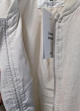 Бомбер с льном h&amp;m 4