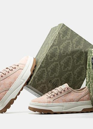 Жіночі трендові люксові кеди рожеві