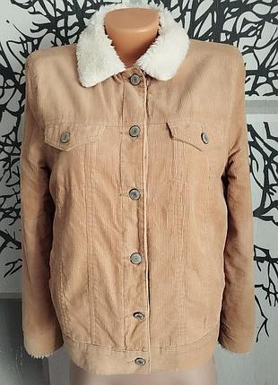 Вельветовая женская куртка авиатор