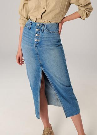 Юбка миди с разрезом sinsay