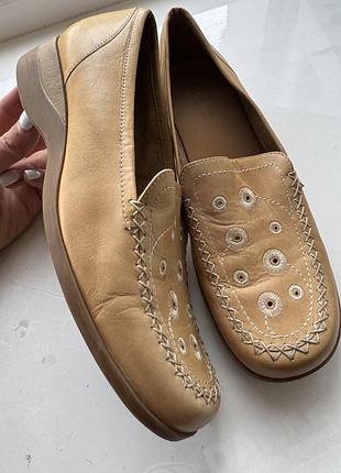 Шкіряні туфлі ортопедичні, мокасини