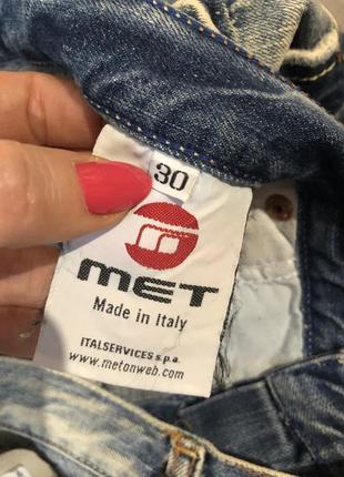 Стильные итальянские джинсы met5 фото