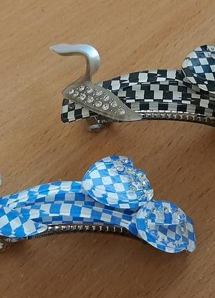 Заколка - автоматическая со стразами внимательно читайте условия пересылки!!!