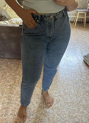 Джинси середня посадка сині, зручні, актуальна модель, гарно сидять