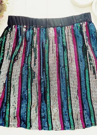 12,13 років, зріст 158 ошатна спідниця в паєтках  артикул: 24344  бренд: primark (примарк)