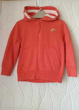 Кофта на девочку с капюшоном next на возраст 1,5-2 года