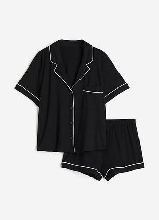 Гарна піжама з сорочкою та шортами h&m
