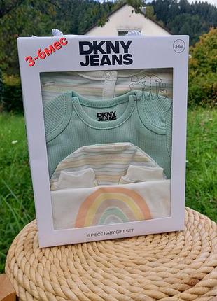 Dkny новый набор комплект для новорожденного на подарок выписку крестины