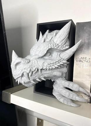 Книжковый уголок «дракон» — охранник ваших приключений белый 0803