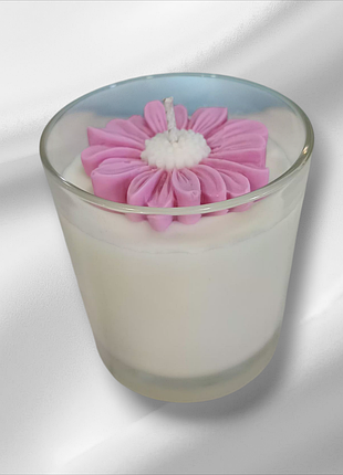 Соевая свеча ручной работы цветок