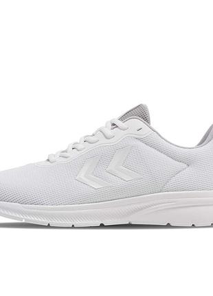 Женские белые кроссовки в сеточку hummel. профессиональные беговые кроссовки для занятий спортом