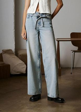 Джинсы wide leg женские sinsay