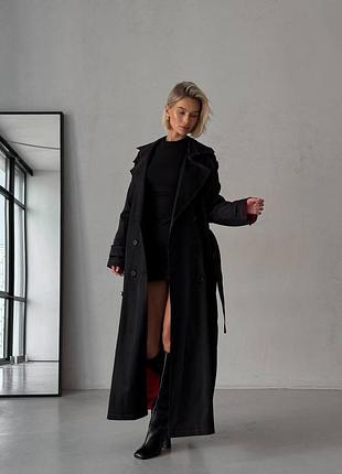 Длинный тренч