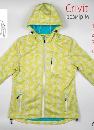 Куртка софтшелл crivit кофта толстовка на флисе флисовая флисовая флиска термокуртка теплая размер m