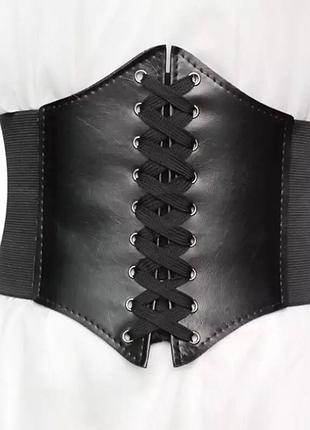 Корсет, пояс широкий, аксессуар, кожанный, пасок, пояс на рубашку для девушки, широкий ремень на пиджак