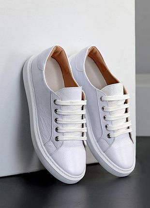 Кеды женские из натуральной кожи