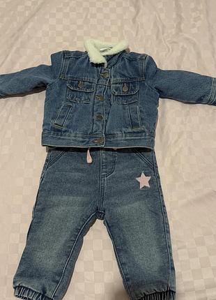 Джинсовий піджак з джинсами на утепленні