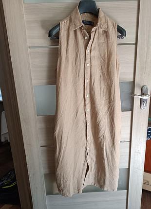 💯% лен платье платье polo ralph lauren