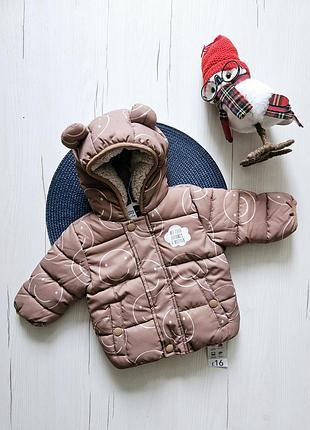 Куртка демисезонная детская 50-62см, 68-74см, 0-3месяцы, 6-9месяцы, george, куртка деми для девочек/парчиков, куртка детская со смайликами