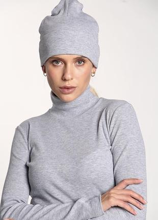 Гольф жіночий сірий в рубчик р. l