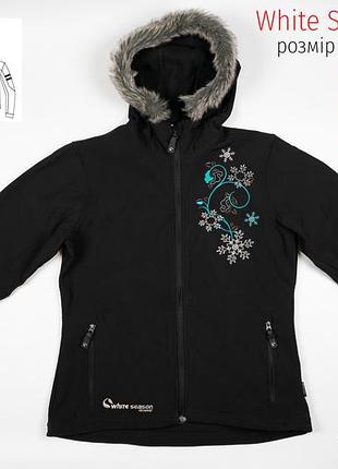 Куртка софтшелл white season кофта толстовка на флисе флисовая флисовая флиска термокуртка теплая размер 40