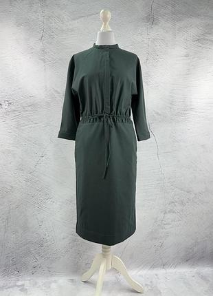 Сукня жіноча cos 98% вовна, розмір 34, зелена