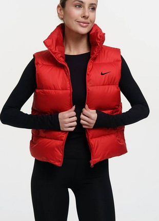 Жилетка женочья легкая ""nike" красная