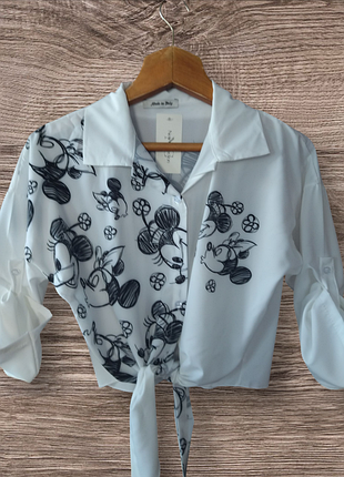 Неймовірна рубашка з принтом міккі