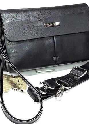 Клатч сумка мужская черная 12*20*5 langsa