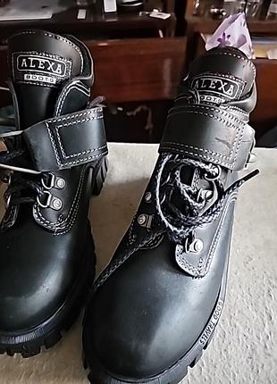 Ботинки кожа