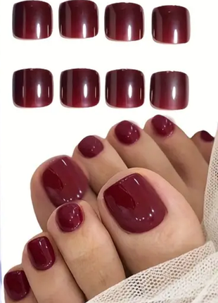 Тіпси штучні нігті для ніг 24 шт. #20