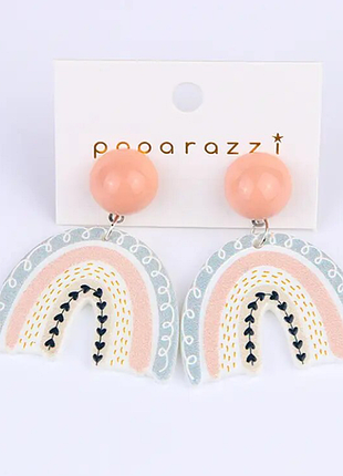 Акриловые легкие серьги сердца