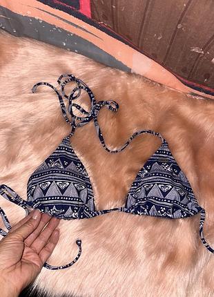 Ідеальний якісний верх купальника трикутники на завʼязках s/m/l