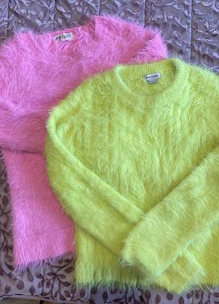 Пухнасті неймовірні светр кофта river island h&m 8-10 років