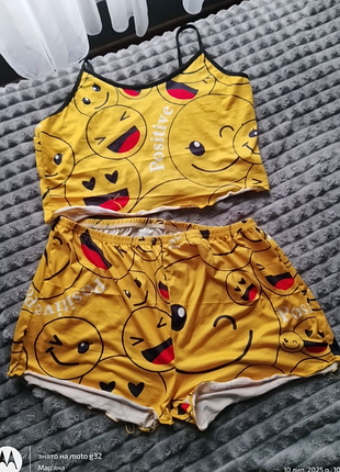 Пижама женская смайлики