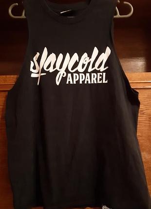Мужская майка от stay cold apparel. неметаллики