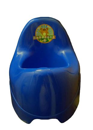 Горщик стільчик дитячий алеанчик синій