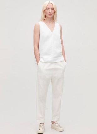 Штани на резинці молочного кольору cos