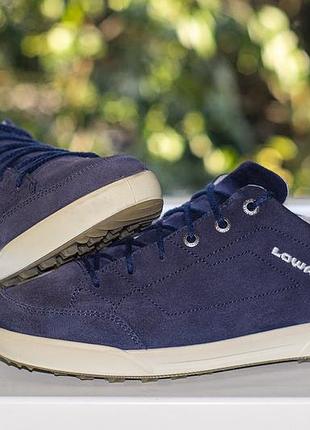 Кроссовки, кеды треккинговые lowa palermo womens leather dark blue 41 р оригинал
