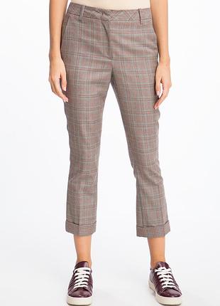 Брюки из шерсти, в клетку