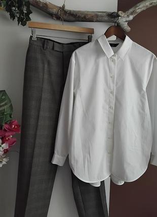 Широкие брюки в клетку nigel hall из тонкой виргинской шерсти мужского кроя