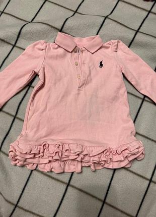 Рожеве плаття ralph louren 6 міс (70/44)