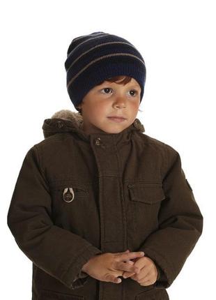 Шапка подвійна у смужку mothercare