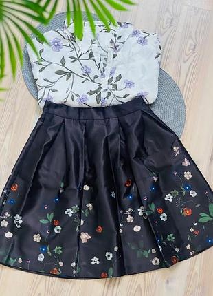 Юбка в цветы