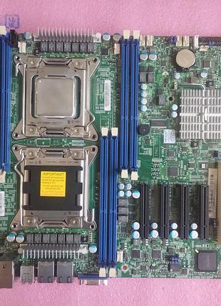 Supermicro x9drl-if (двопроцесорна) + intel xeon e5-2620v2 2.1 ггц + 8 гб ram (ddr3 ecc reg)
