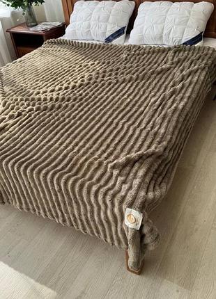 Плед полоска шарпей 3 см 200/230 см