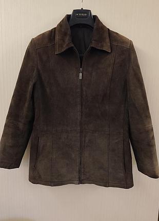 Куртка жіноча натуральна шкіра замша супер