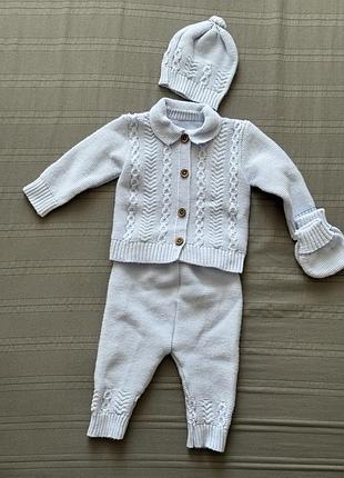Вʼязаний теплий дитячий костюм