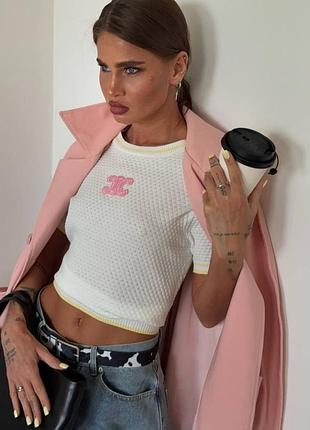 Брендова футболка селин люкс якість