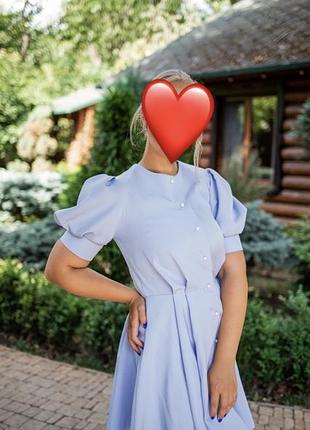 Платье голубого цвета сукня блакитного